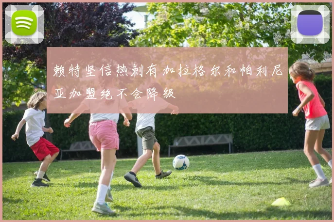 赖特坚信热刺有加拉格尔和帕利尼亚加盟绝不会降级